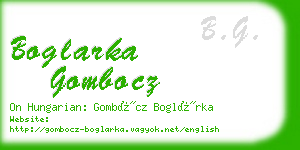 boglarka gombocz business card